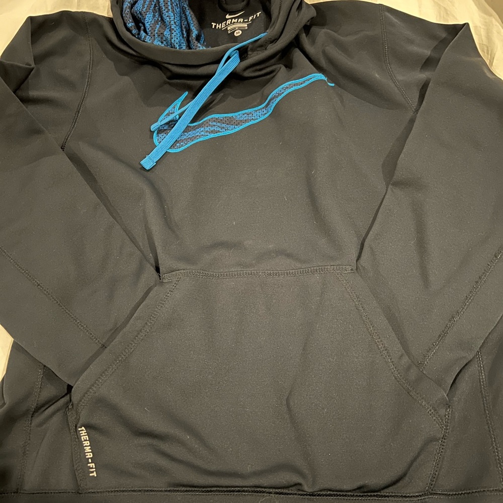 Men’s Nike Thermafit Hoodie- Men’s Small - New without tag- navy and royal blue